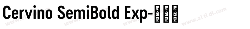 Cervino SemiBold Exp字体转换